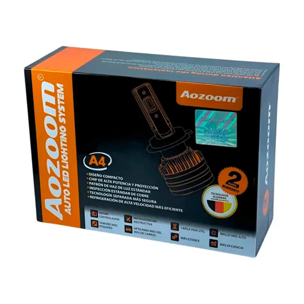 BOMBILLO LED FAROLA (UND) A4 H11 12V PLUG AOZOOM 