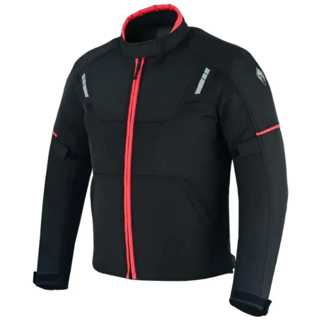 CHAQUETA SPARTAN LUCERN MESH NEGRO ROJO