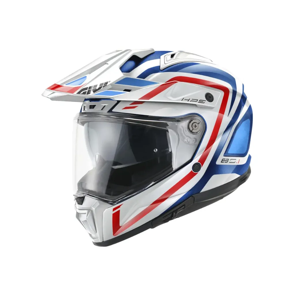 CASCO GIVI 80.1 APEX AZUL BLANCO ROJO BRILLO (S)