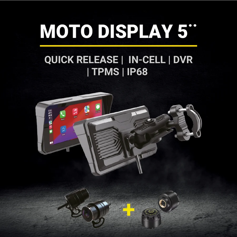 CARPLAY MAXIM 5" + DVR + TPMS + QICK RELEASE NEW